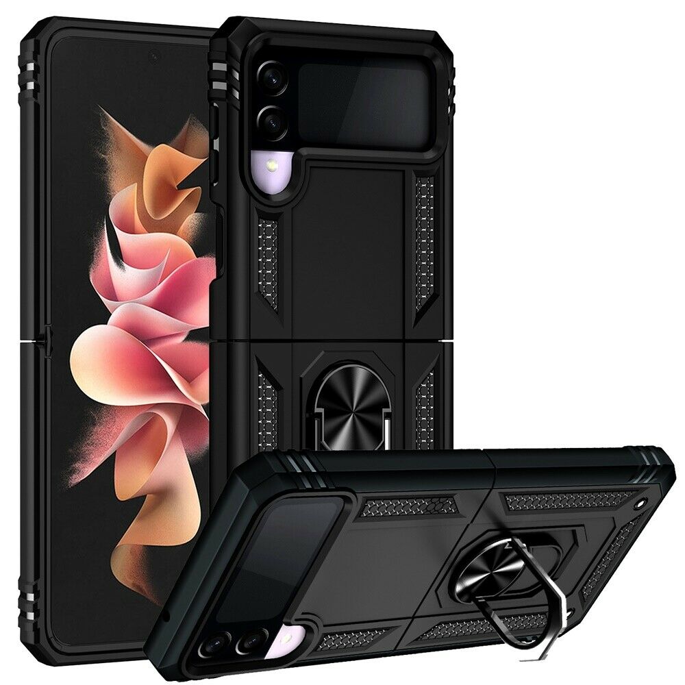 Coque hybride avec anneau pour Samsung Galaxy Z Flip 3 5G Coque hybride avec anneau pour Samsung Galaxy Z Flip 3 5G